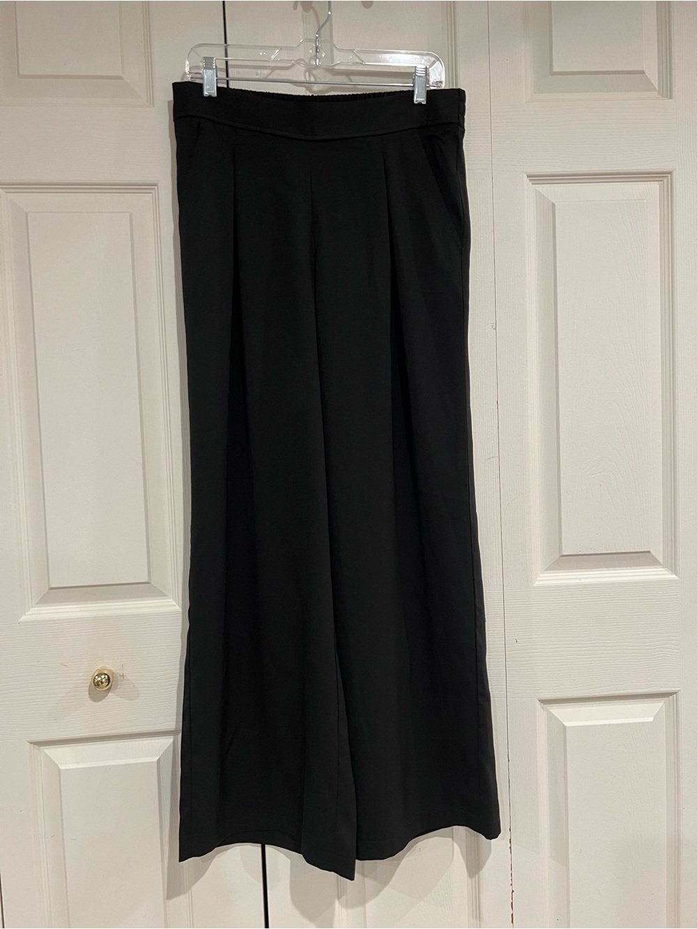 Max Studio Black Wide-Leg Dress Pants